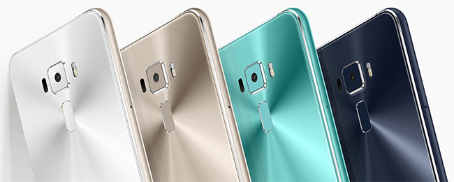 ZenFone 3の背面 4色