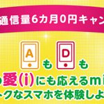 mineoのデータ通信量6カ月0円キャンペーン
