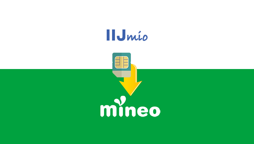 IIJmioからmineoへMNPで乗り換える手順